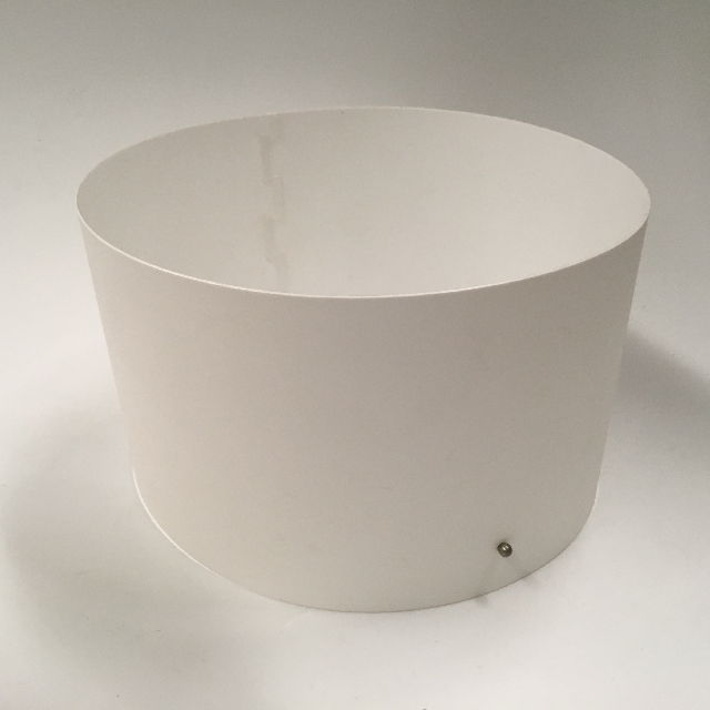 LAMPSHADE, Contemp (Medium) - Drum, White PVC
